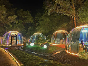 Multiple Sized Dome Structures for living and enjoyment.